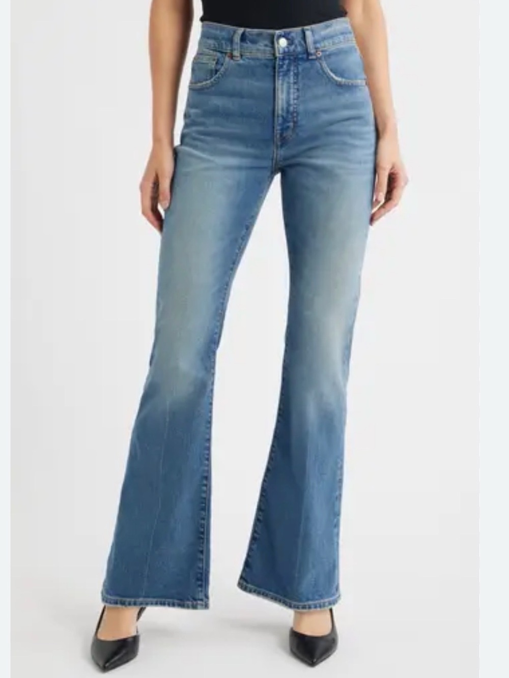 Madewell Light Blue High-Rise Flare Jeans Size 25